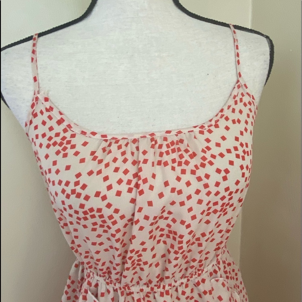 Forever 21. Orange and White Dress. Sz M. - Picture 3 of 12